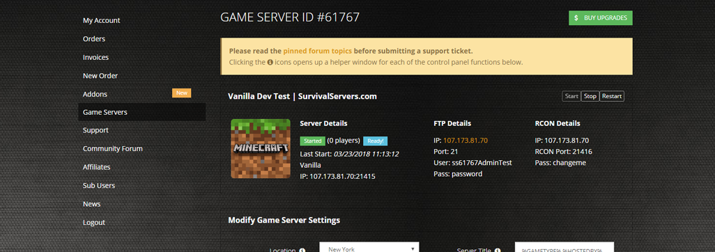 Minecraft Crazy Craft Server Hosting Survival Servers
