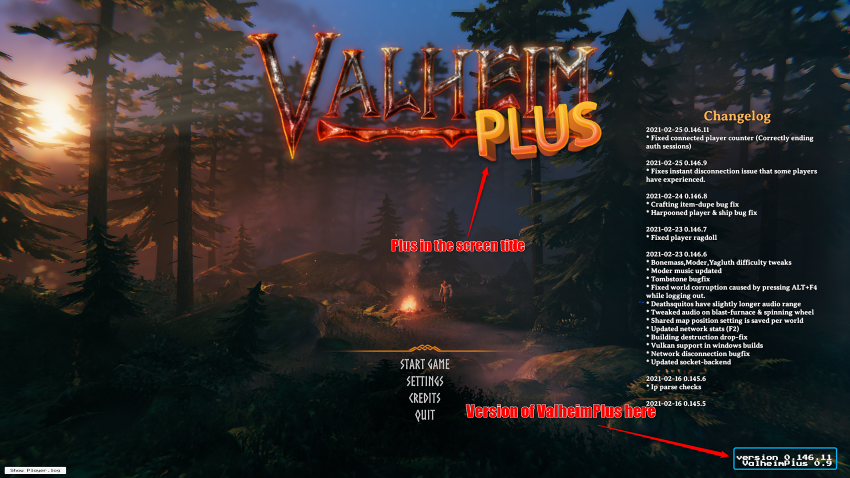 Valheim сервера. Valheim Plus. Valheim main menu. Valheim меню скрин.